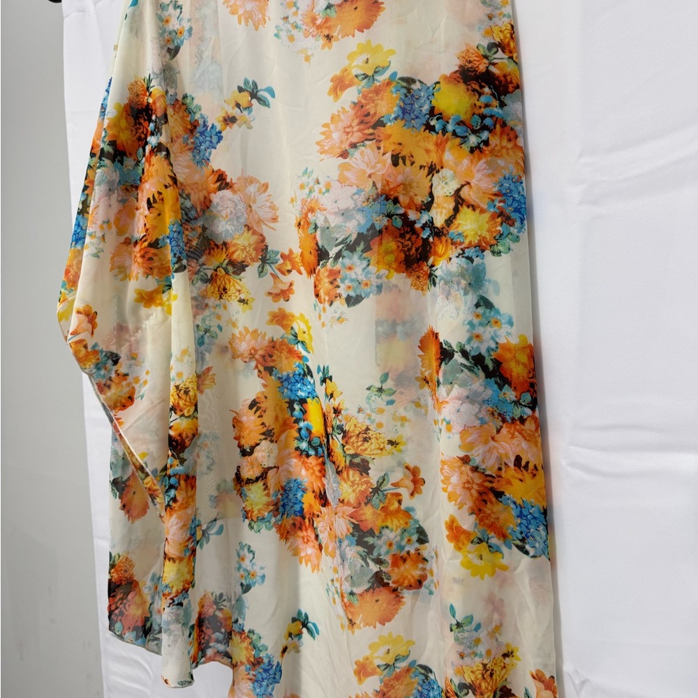 Floral Chiffon Scarf
